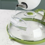 Microwave Splatter Cover Clear Polycarbonate Adjustable Vent & Steam Reservoir