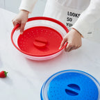 Microwave Splatter Cover Folding Silicone Heat-Resistant Built-In Hook