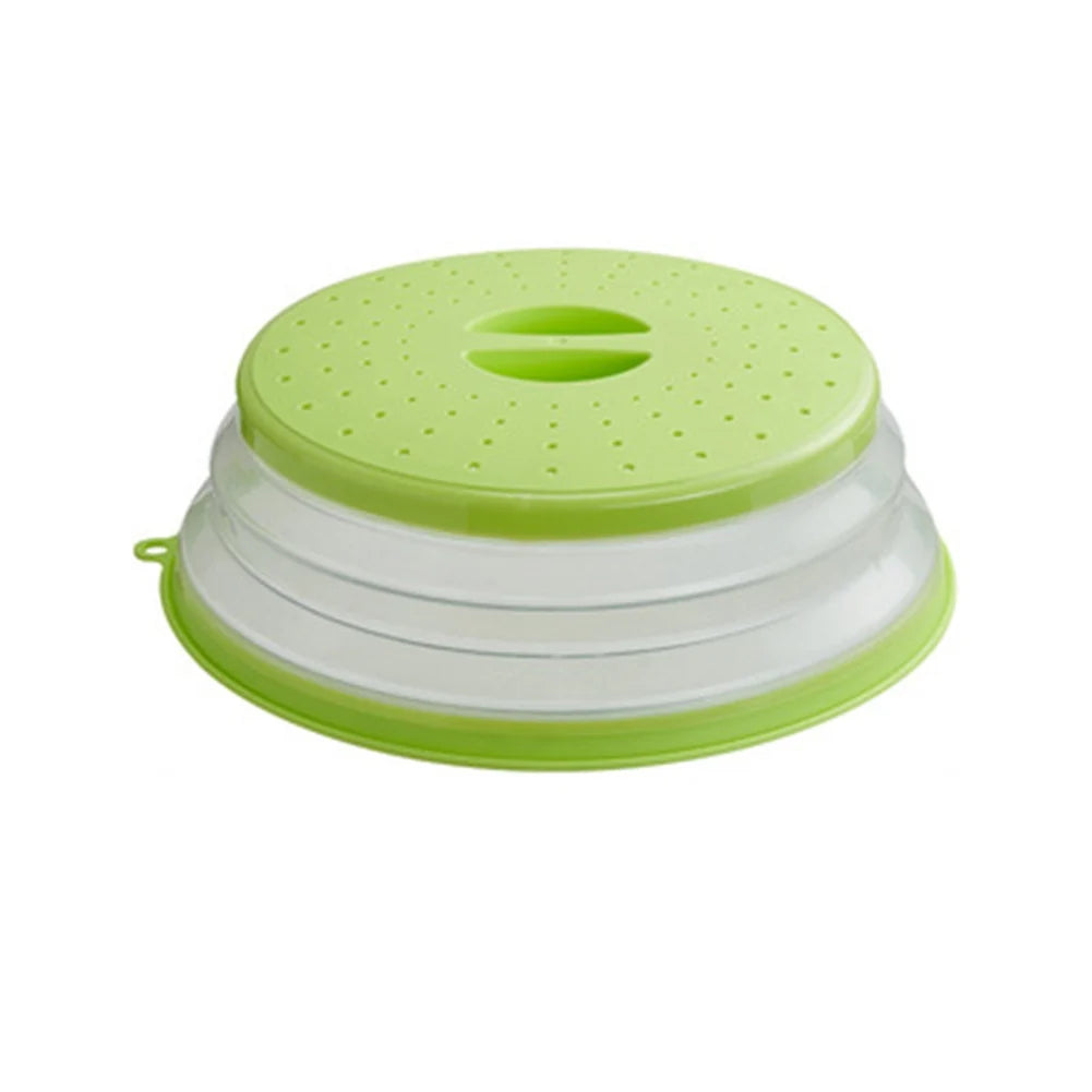Microwave Splatter Cover Folding Silicone Heat-Resistant Built-In Hook