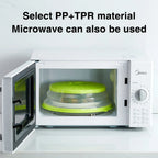 Microwave Splatter Cover Folding Silicone Heat-Resistant Built-In Hook