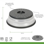 Microwave Splatter Lid Foldable BPA-Free Silicone Steam Release