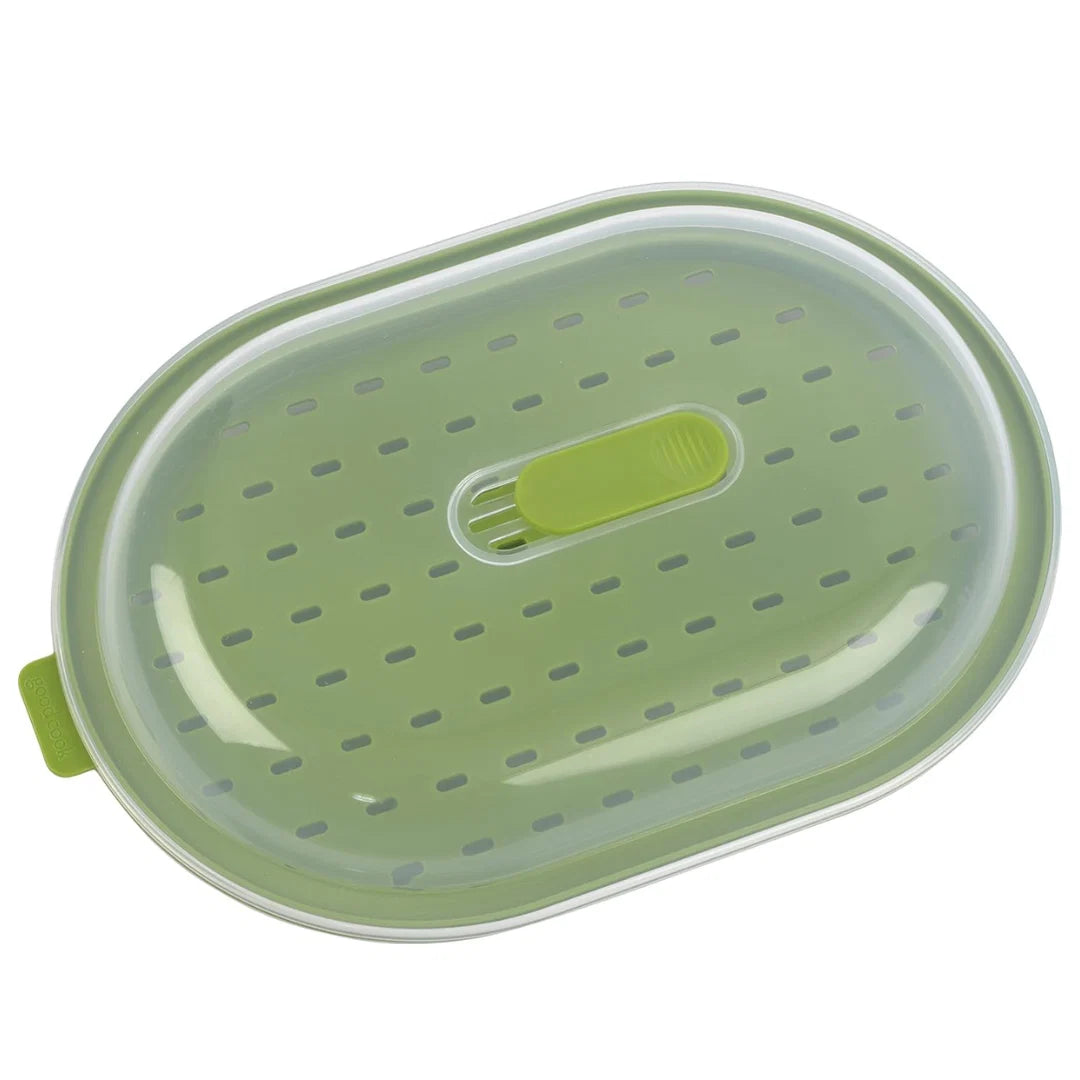 Microwave Steamer Fast & Even Steaming Dishwasher-Safe Nutrient-Retaining