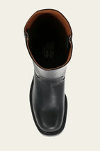 Mid-Calf Boots Block Heel Structured Upper & Side Zip