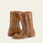 Mid-Calf Boots Block Heel Structured Upper & Side Zip