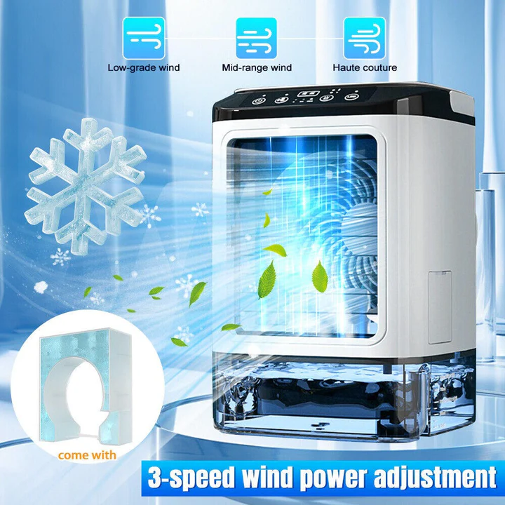 Mini Air Conditioner USB Powered Adjustable Fan Speeds