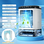 Mini Air Conditioner USB Powered Evaporative Cooling Adjustable Fan