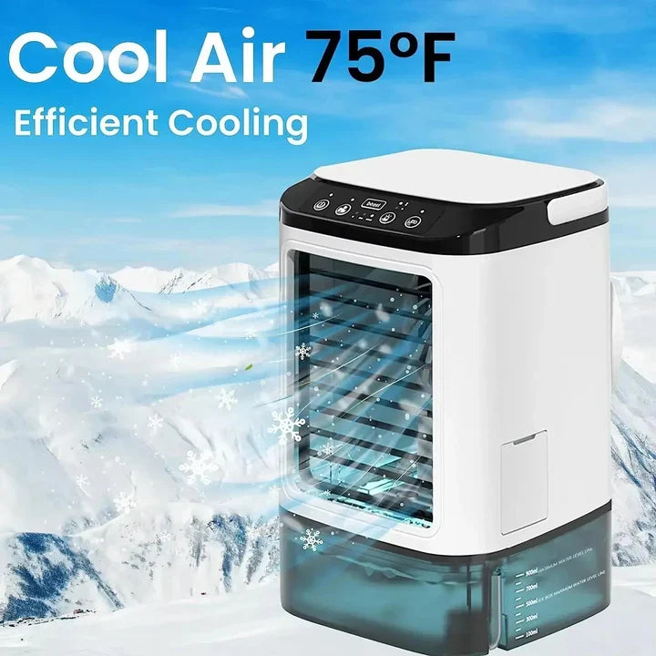 Mini Air Conditioner USB Powered Evaporative Cooling Adjustable Fan