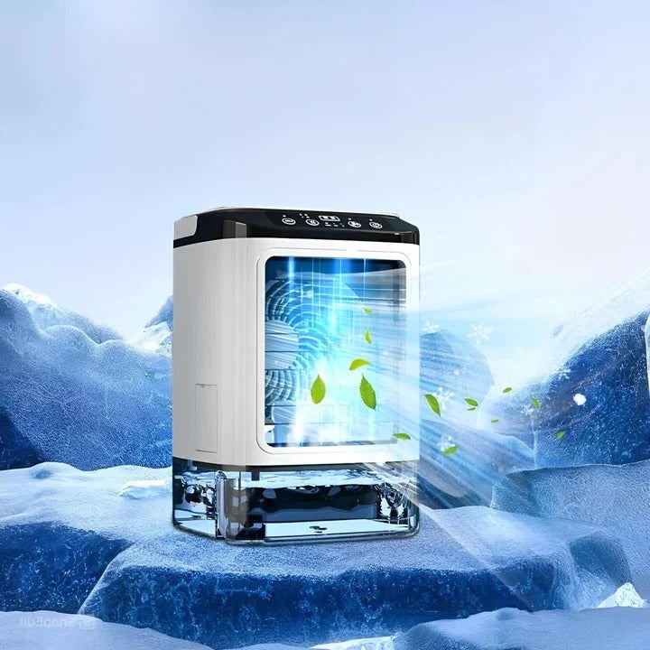 Mini Air Conditioner USB Powered Evaporative Cooling Adjustable Fan