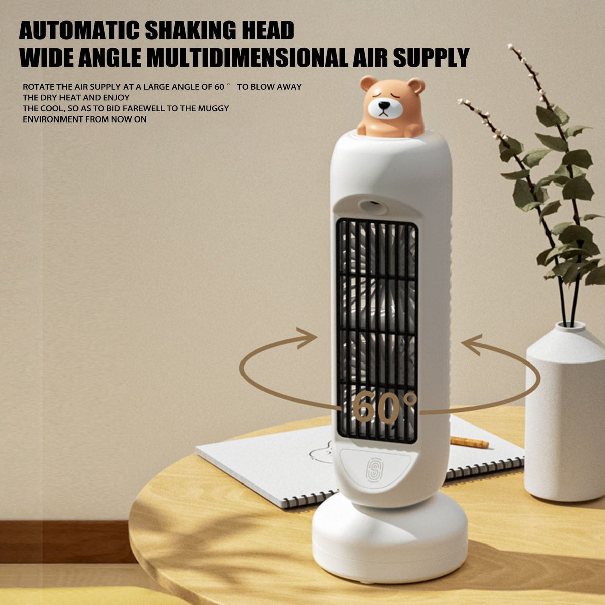 Mini Air Cooler & Humidifier USB Powered 3-Speed