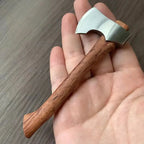 Mini Axe Ornament Polished Metal With Display Stand