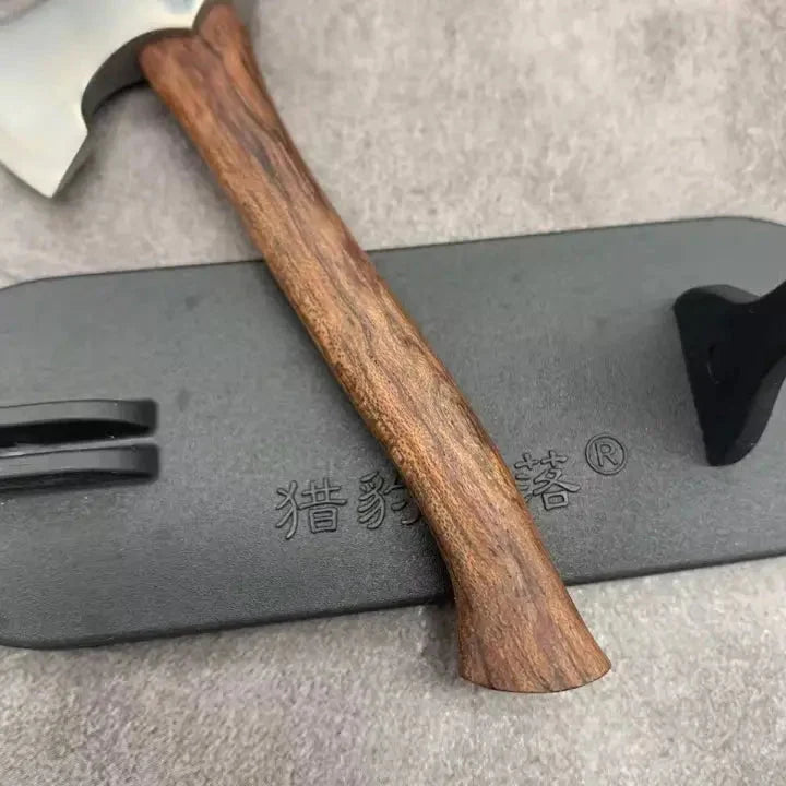 Mini Axe Ornament Polished Metal With Display Stand