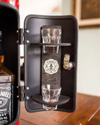Mini Bar Bottle Safe Metal Double Lock