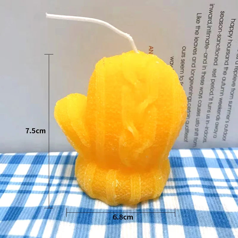 Mini Cactus Candle Hand-Poured Wax Compact