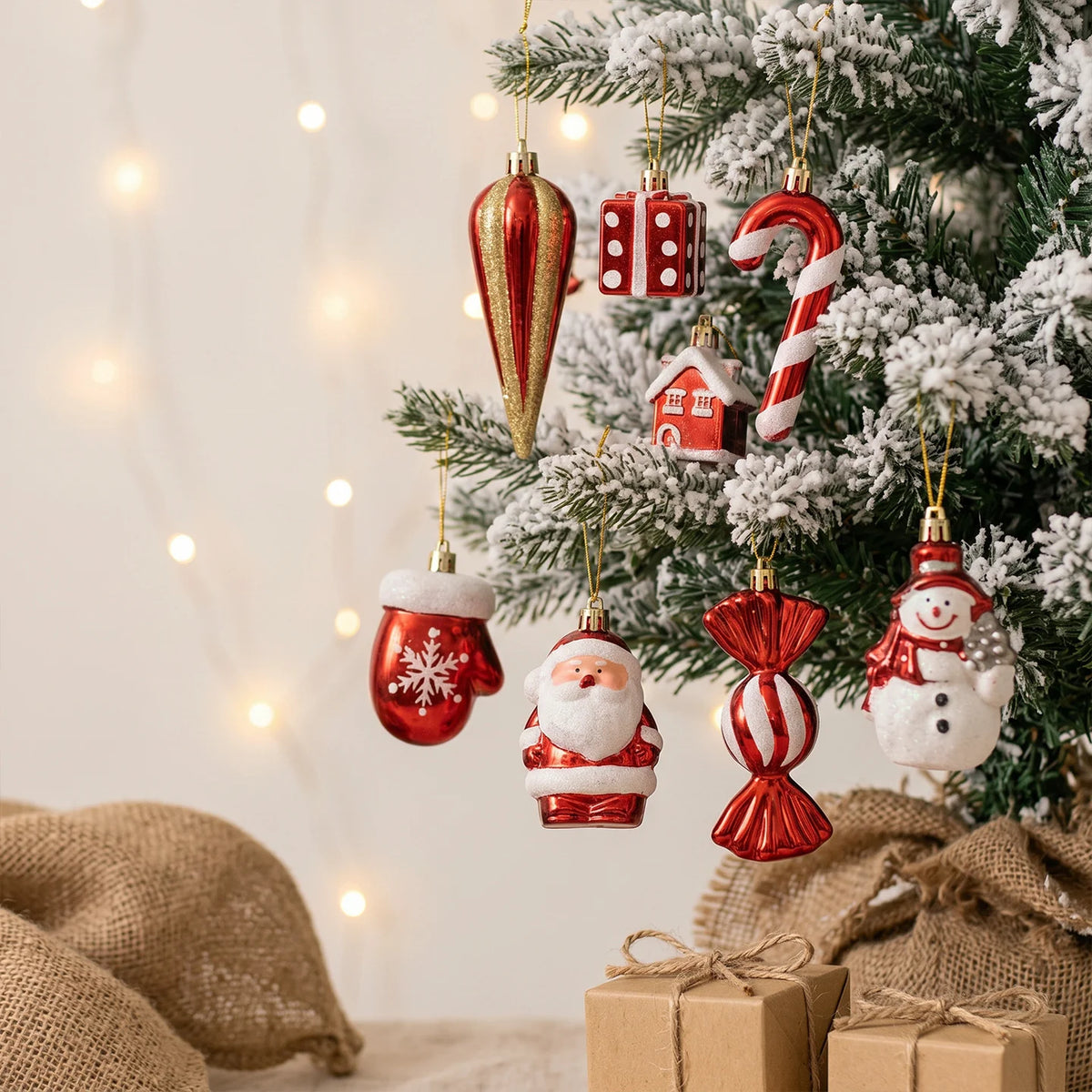 Mini Christmas Tree Compact LED Snowman Accent