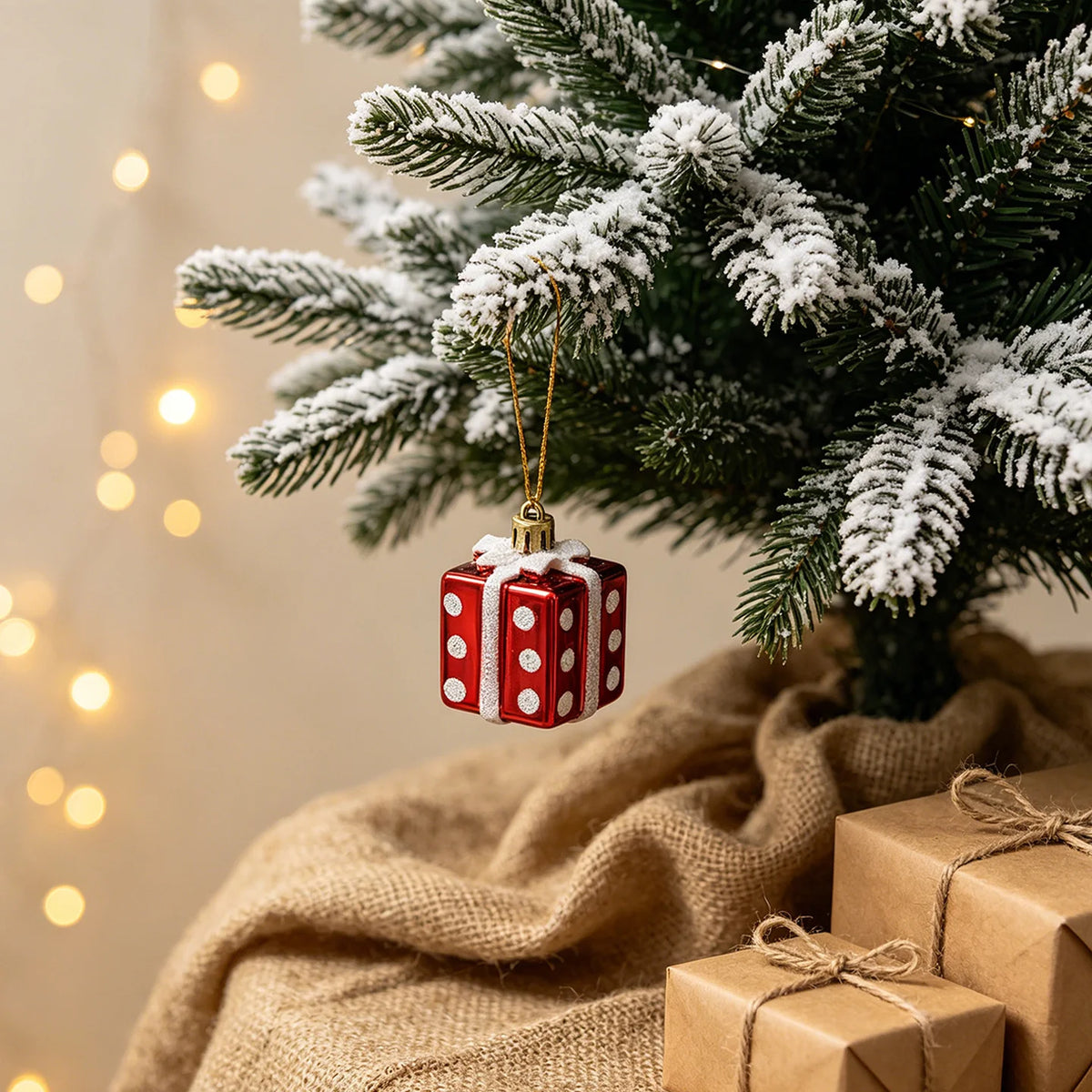 Mini Christmas Tree Compact LED Snowman Accent