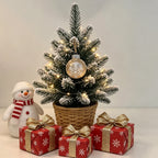 Mini Christmas Tree Compact LED Snowman Accent