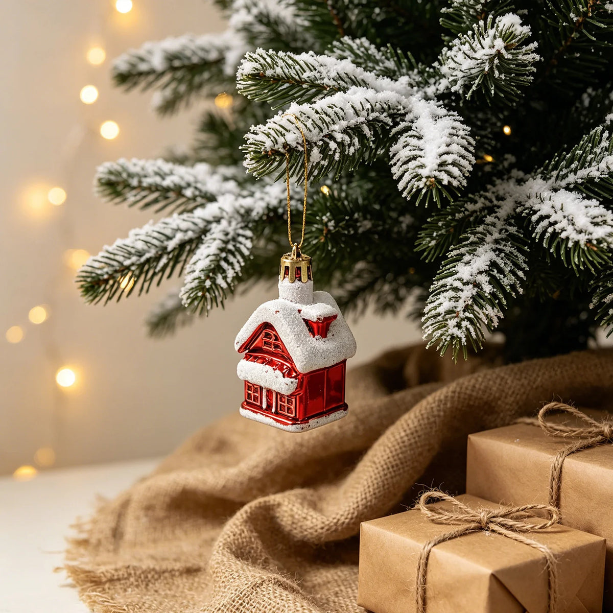 Mini Christmas Tree Compact LED Snowman Accent