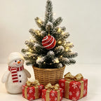Mini Christmas Tree Compact LED Snowman Accent