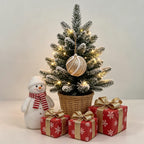 Mini Christmas Tree Compact LED Snowman Accent