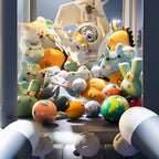 Mini Claw Machine 35 Plush Prizes USB & Battery