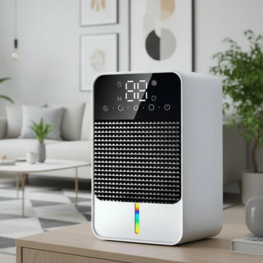 Mini Dehumidifier Compact LED Touch 1.5L Tank