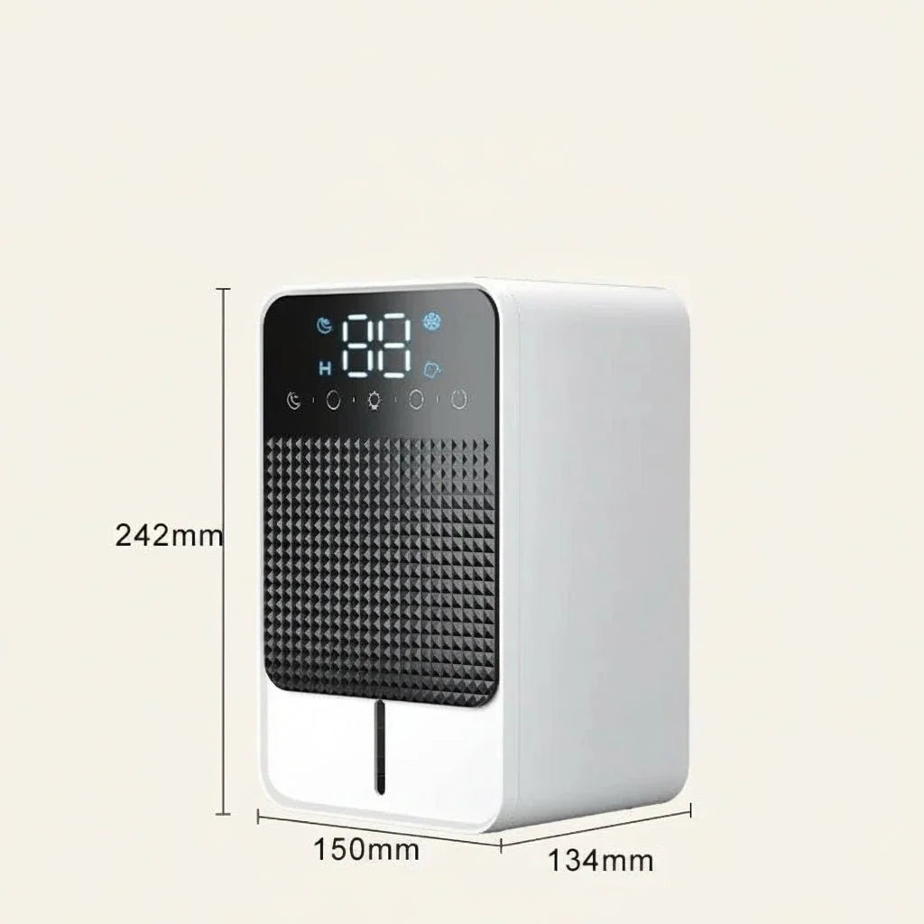 Mini Dehumidifier Compact LED Touch 1.5L Tank