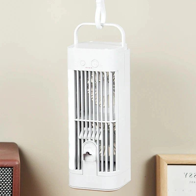 Mini Desk Fan USB-Powered Ultrasonic Mist Ultra-Quiet