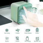 Mini Desk Fan USB Rechargeable 3-Speed Mist Humidifier