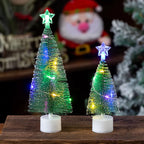 Mini Fir Compact Tabletop Built-In LED Lights