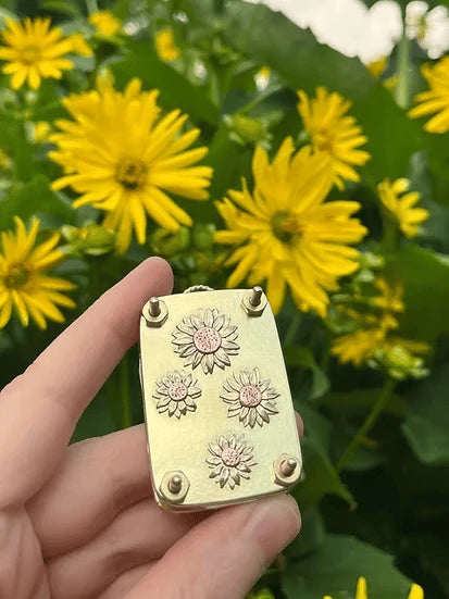 Mini Flower Press Compact Portable 10 Reusable Blotting Papers