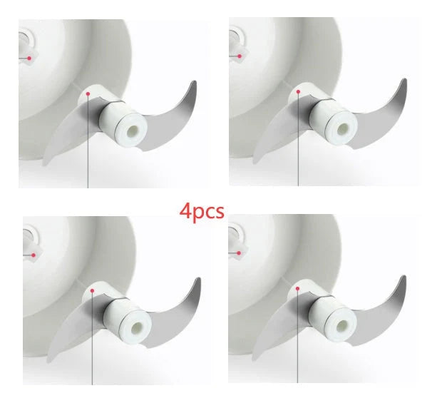 Mini Food Chopper Compact 304 Stainless Steel Blades