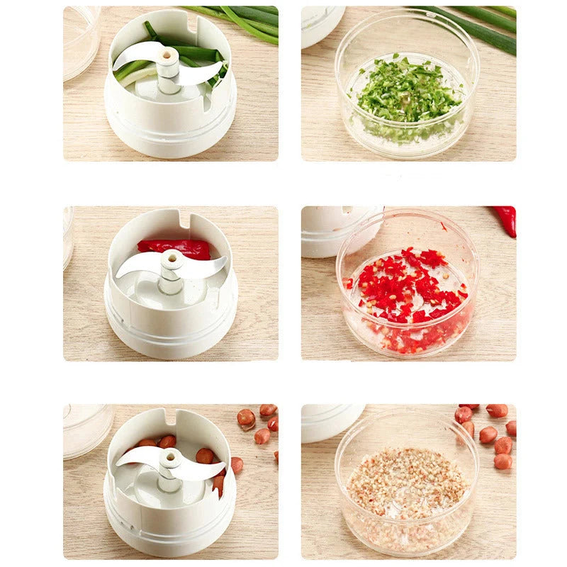 Mini Food Chopper Compact 304 Stainless Steel Blades