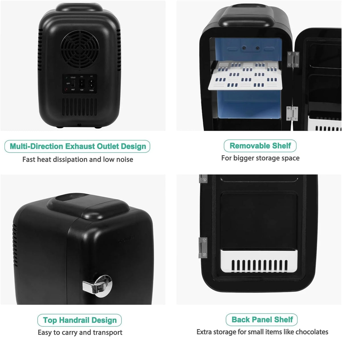 Mini Fridge Cooling & Warming Portable 4L