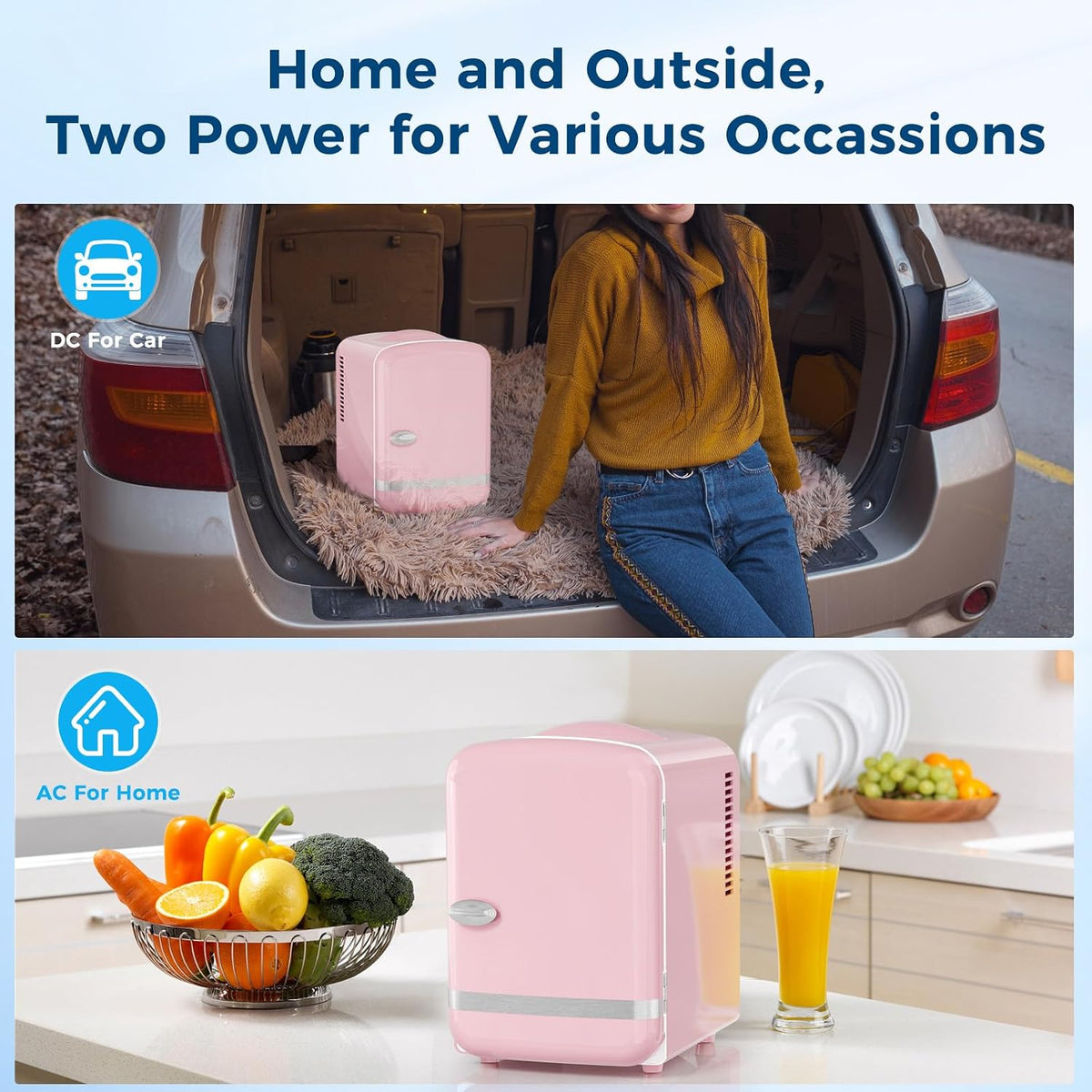 Mini Fridge Portable Cooler & Warmer 4L Capacity