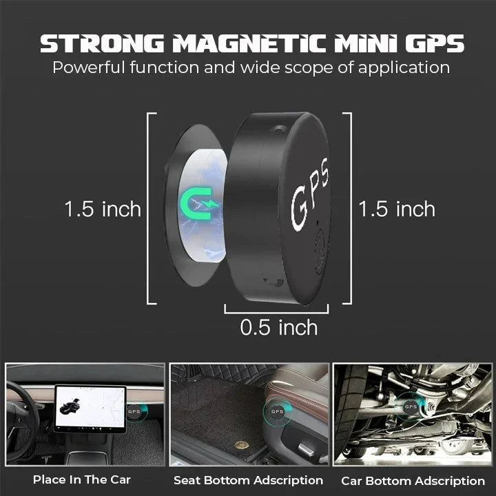 Mini GPS Tracker Real-Time Magnetic Mount Long Battery