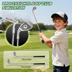 Mini Golf Set Light-Up Mat 2.44m Durable Clubs