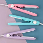 Mini Hair Straightener Tourmaline Ceramic Plates 30-Second Heat-Up