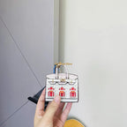 Mini Handbag Charm Birkin-Inspired Platinum Finish