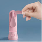 Mini Handheld Fan USB Rechargeable Collapsible Stand