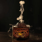Mini Humidifier Volcano Design Color-Changing LED USB-Powered