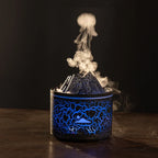Mini Humidifier Volcano Design Color-Changing LED USB-Powered