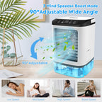 Mini Portable Air Conditioner 4-in-1 USB-Powered Quiet