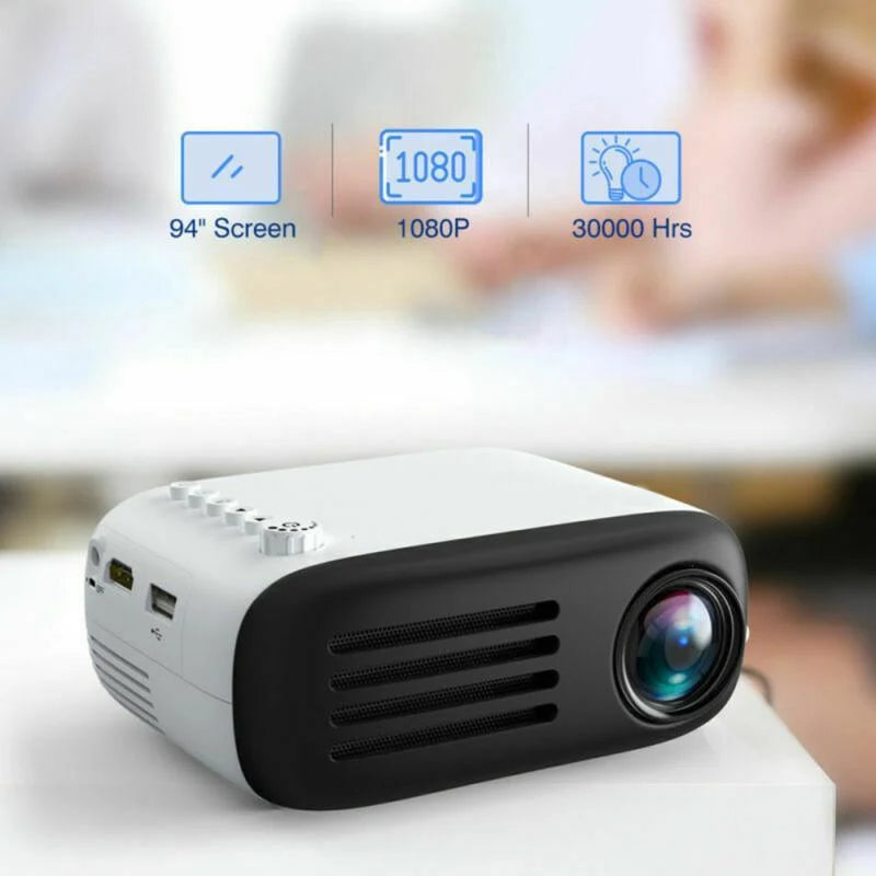 Mini Portable Projector Full HD 30,000-Hour LED