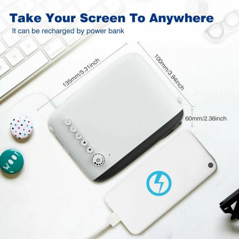 Mini Portable Projector Full HD 30,000-Hour LED