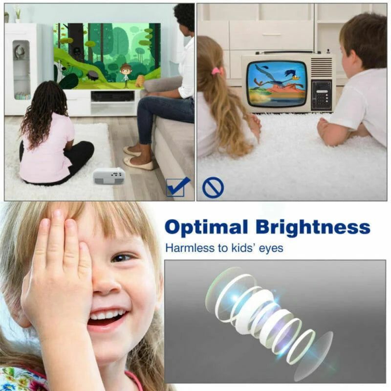 Mini Portable Projector Full HD 30,000-Hour LED