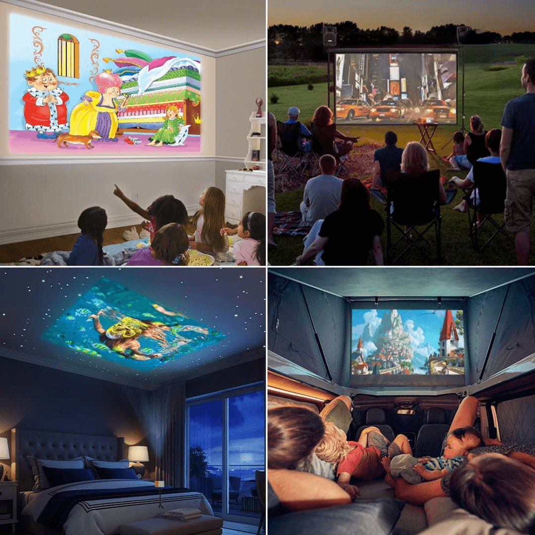 Mini Projector 1080p WiFi 6 & HDMI