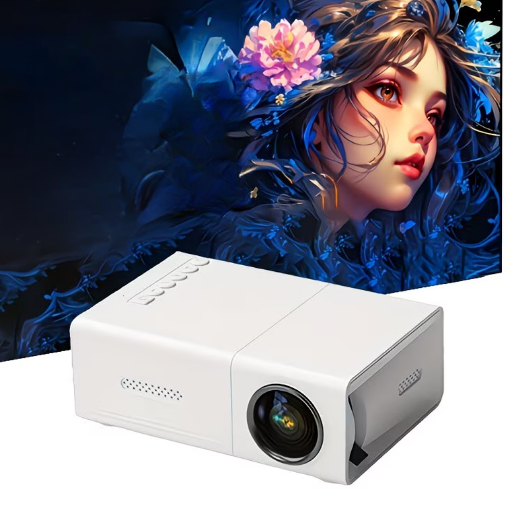 Mini Projector Full HD 1080P Built-In Speaker USB Powered