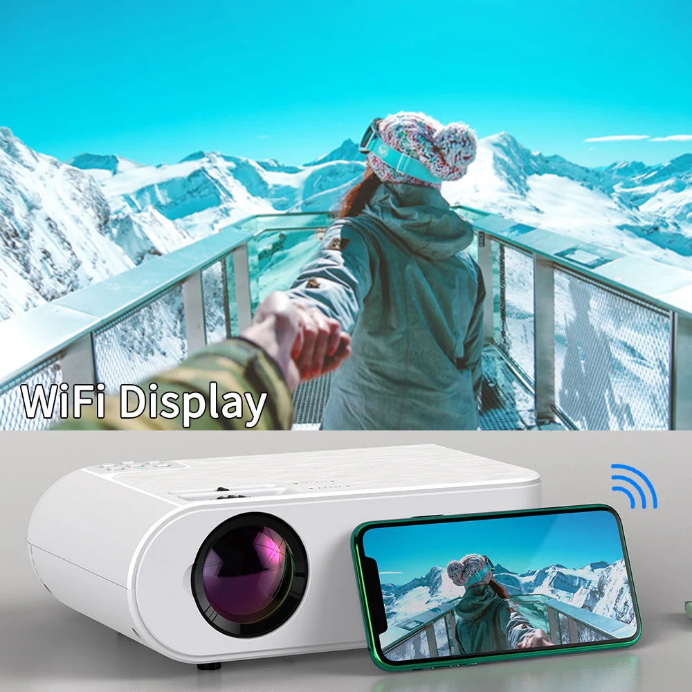 Mini Projector Portable 720P Wireless Mirroring 4200 Lumens
