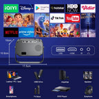 Mini Projector Portable WiFi & Bluetooth 4K Support