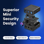 Mini Security Camera 1080P Night Vision & Motion Detection